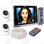 Комплект видеодомофона Eplutus EP-2291 и две купальные камеры KDM-6413G